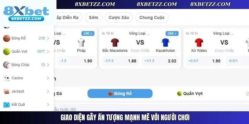 Giao diện đã gây ấn tượng mạnh mẽ với người chơi